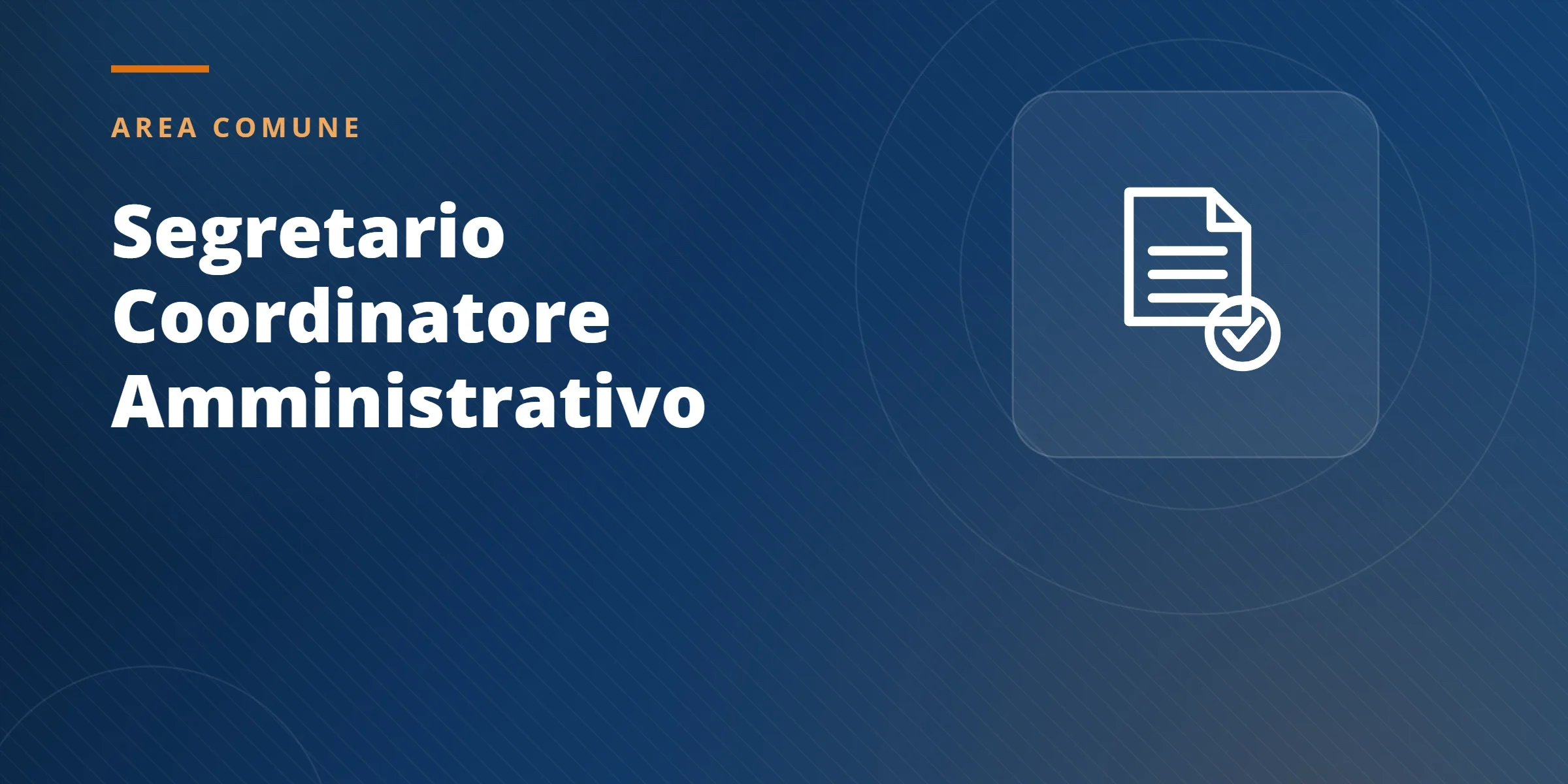 Corso per Segretario Coordinatore Amministrativo — GIADA ONLUS Corso per Segretario Coordinatore Amministrativo — GIADA ONLUS